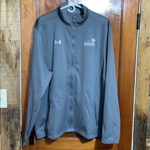 Under Armour Gray Full Zip Pullover Golf Jacket 2X